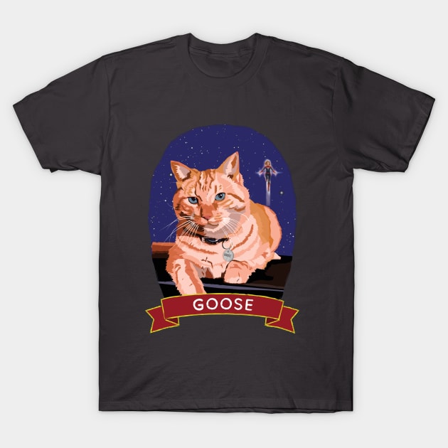 Goose - Cats of Cinema T-Shirt by chrisayerscreative